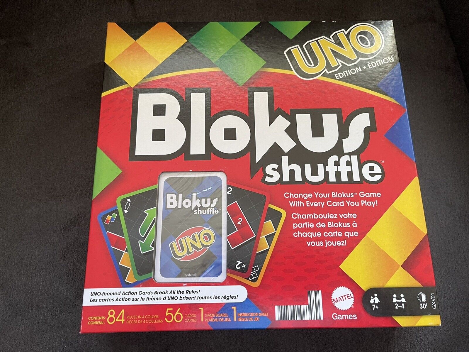 Blokus Shuffle UNO Edition Strategy Board Game, Family Game with Colorful  Pieces and Action Cards 