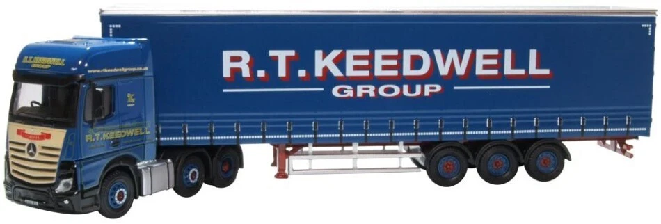 BILICO MERCEDES ACTROS GSC CURTAINSIDE KEEDWELL GROUP 1:76 - Immagine 1 di 1