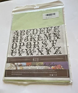 KCS 3 pack of 12" x 18" 18CT Counted 100% Cotton Aida Cloth Cross Stitch Fabric - Picture 1 of 6