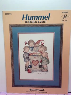 HUMMEL Counted Cross Stitch Leaflet - BLESSED EVENT #84035 - Image 1 of 2