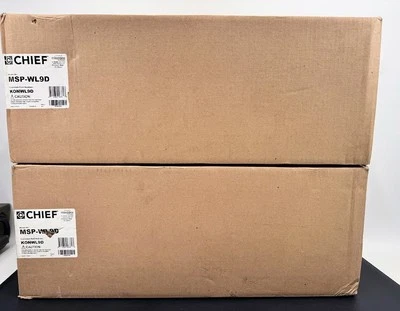 LOT OF 2 - CHIEF MSP-WL9D Slat Wall Mount Small Flat Panel Single Swing Arm - Image 1 of 2