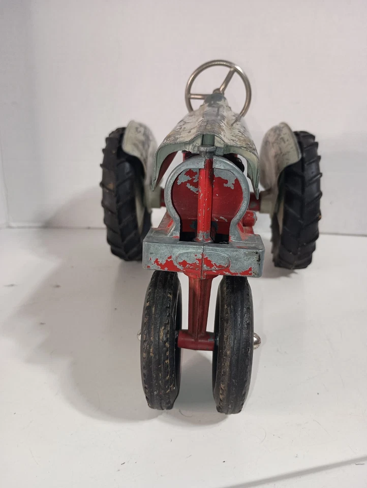 De colección Hubley Kiddie Juguete Tractor Hierro Fundido Diecast Rojo Gris EE. UU. - Juguete de Granja Foto 1 de 4