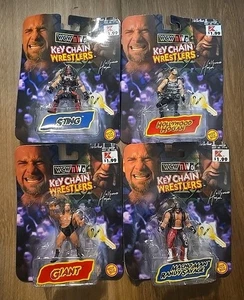 Hollywood Hogan, Sting, Giant & Macho Man WCW/NWO Llavero Luchadores Nuevo En Caja - Imagen 1 de 6