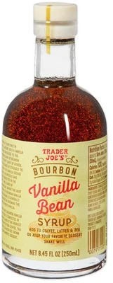 Trader Joe’s 8.45 oz BOURBON VANILLA BEAN Syrup Add to Coffee Lattes Tea BB 9/28 - Image 1 of 4
