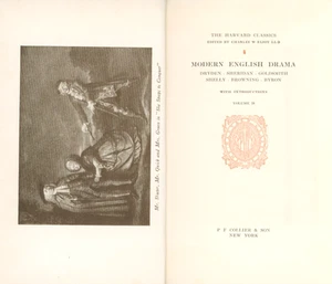 Modern English Drama 1909 Harvard Classics School For Scandal Byron Shelley - Picture 1 of 9