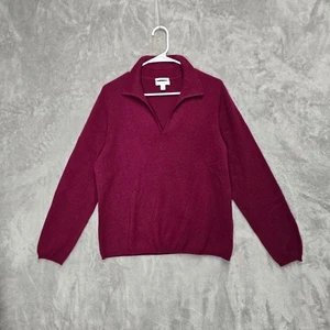 Suéter Charter Club Mujer XL 2 Capas 100% Cachemira Borgoña Cuello Pullover - Imagen 1 de 6