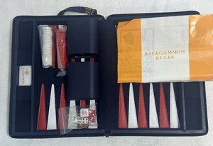 Vintage Budweiser Backgammon Set, (Full Set) Double Sided Small Travel Game - Picture 1 of 7