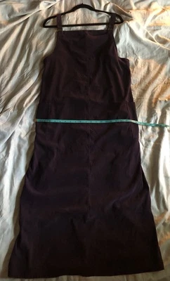 Y2K Vintage White Stag Stretch Purple Jumper Pockets Overall Dress Womens Size L - Image 1 of 3