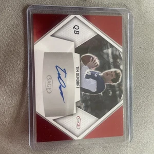 2023 SAGE HIT #A-TD3 Tim Demorat Auto Red - Fordham Rams Washington Commanders - Picture 1 of 2