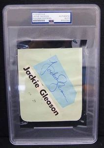 JACKIE GLEASON 1916-1987 Autographed Album Page PSA/DNA Authentic Auto Slabbed - Picture 1 of 4
