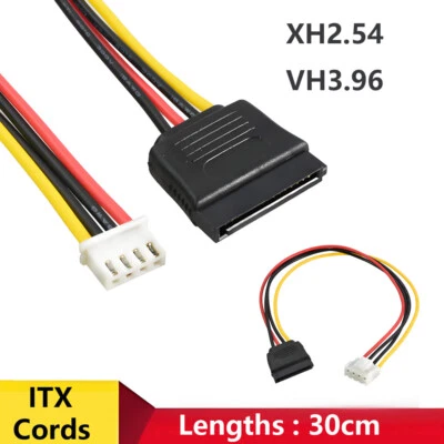 30cm XH2.54 15Pin SATA Female to 4 Pin Female VH3.96 Cable Serial Lead PC / CPU - Image 1 of 4