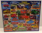White Mountain Puzzles Classic Ford Pick-ups, Larger Pieces 1000 pc.