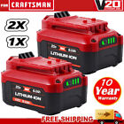 2PACK For Craftsman V20 20 Volt MAX 8.0Ah Li-ion Battery CMCB204 CMCB202 CMCB201