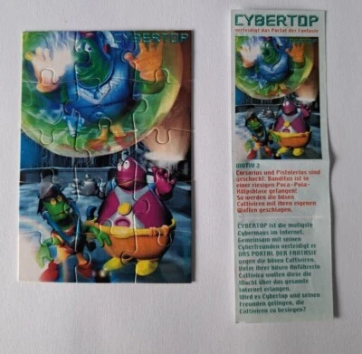 Ü-Ei Puzzle, Cybertop 2003, Ecke oben rechts weiße Rückseite, mit BPZ - Bild 1 von 2