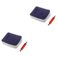  2 PCS Inflatable Foot Stool Footrest for Plane Office Travel Car