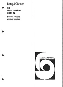 Service Schematics für Bang Olufsen Beosound Ouverture New Version CDM 12  - Bild 1 von 1