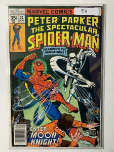 Peter Parker Spectacular Spider-Man #22 NM 9.4! Early Moon Knight Appearance!