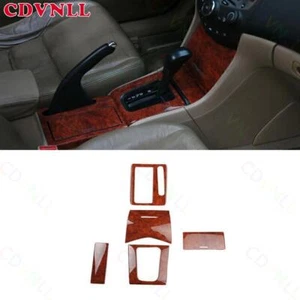 Panel de cuadro de cambio de marchas de consola central de grano de madera roja para Honda Accord LX 03-07 - Imagen 1 de 9