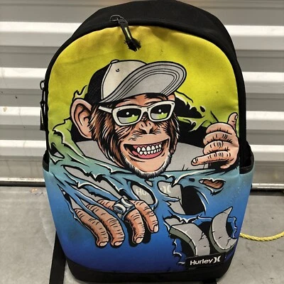 HURLEY Mochila Gráfica Mono Uno y Único Azul Voltio Bolso para Libros Funda para Laptop Foto 1 de 4