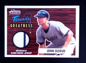 Bowman Heritage Threads of Greatness 2004 juego usado John Olerud #TG-JO2 - Imagen 1 de 2