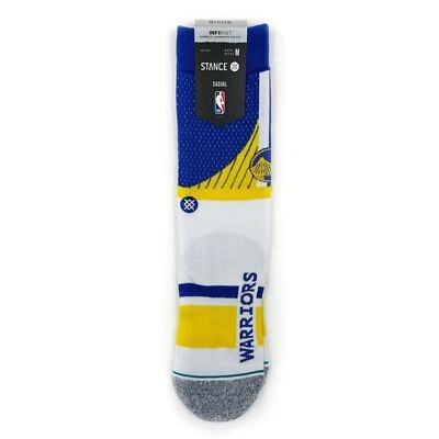 Stance Golden State Warriors Shortcut Crew Socks Mens Womens Medium NBA Fan Gift - Image 1 of 4