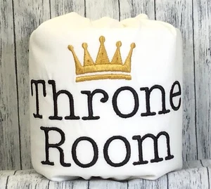 Throne Room with Crown Embroidered Decorative Toilet Paper Wrap - Bathroom Decor - Picture 1 of 1