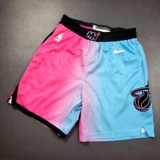 NIKE NBA MIAMI HEAT VICE CITY EDITION COURTSIDE SHORTS SOUTH BEACH sz Small