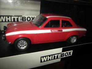 1:24 White Box Ford Escort MK I RS México rojo/blanco en embalaje original - Imagen 1 de 1