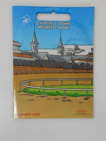 Vintage Churchill Downs Magnetic Book for Children/Kids Cover
