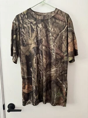 NEW Mossy Oak Camo Short Sleeve Performance Shirt-L - Image 1 of 3