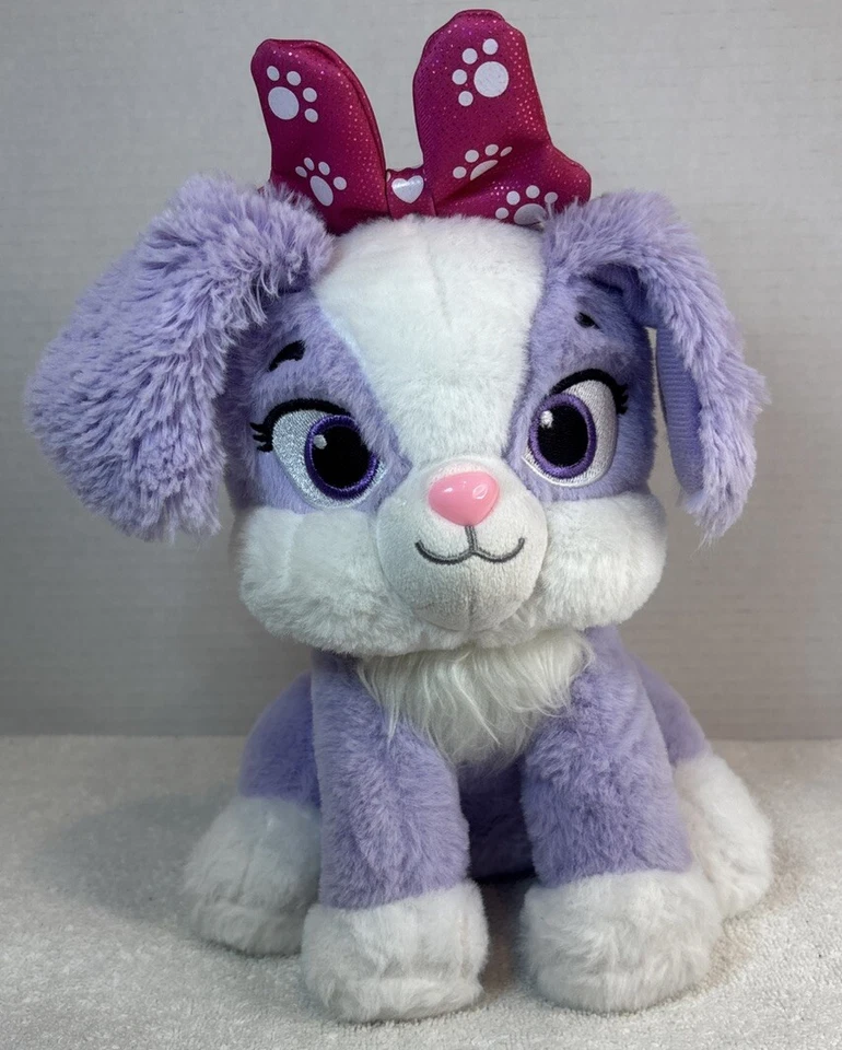 Juguete de peluche interactivo Disney Junior Minnie Mouse Creampuff mascota púrpura perro Foto 1 de 4