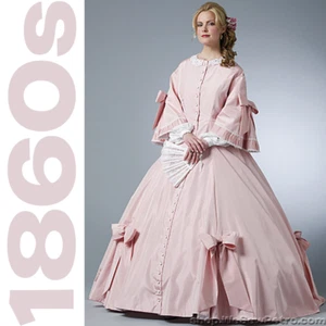 NUEVO VESTIDO DE GUERRA CIVIL PATRÓN B5543 BUTTERICK tallas 6-20 - Imagen 1 de 4