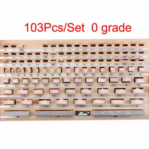 Block Gauge 103Pcs/Set 0 grade Caliper Block Gauge Inspection Tools - Picture 1 of 2