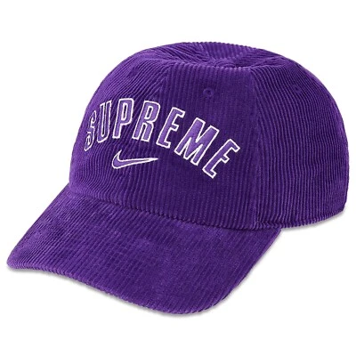 Supreme x Nike SS22 Arc Corduroy 6-Panel Cap Purple - Image 1 of 2