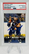 2008-09 Upper Deck Young Guns #479 Josh Bailey Signed Rookie Card PSA Auto RC