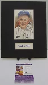 Postal Waite Hoyt Firmada por la Corte de la Corte de la Cortación autógrafo certificado JSA enmarañada Pérez Steele - Imagen 1 de 6