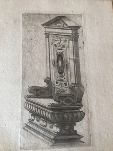 Androuet Du Cerceau Jacques; "MODELLO PER PANCA “ 1560; ARCHITETTURA;PARIGI - Picture 1 of 5
