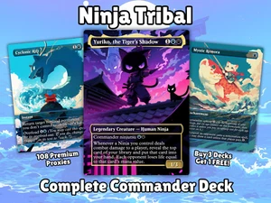 Ninja Tribal Commander Deck MTG EDH Chibi Anime Style Proxy Deck - Bild 1 von 10
