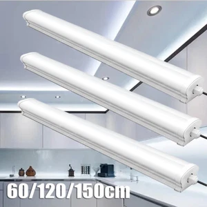Tubo LED lampada per ambienti umidi 60/120/150CM plafoniera led illuminazione officina - Foto 1 di 15