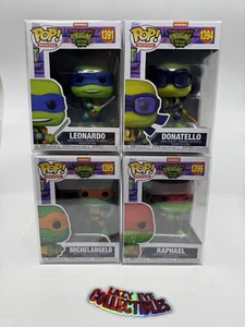 Funko Pop! TMNT Teenage Ninja Turtles Mutant Mayhem Bundle Set of 4 + Protectors - Picture 1 of 7