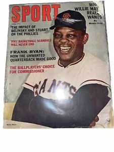 June 1965 Sport Magazine Willie Mays Cover Newsstand Rare ! - Foto 1 di 10