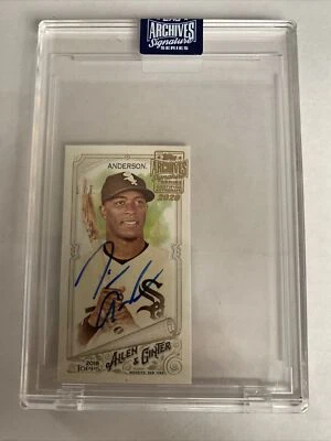 Tim Anderson 2022 Topps Archives Signature Auto 1/1! Mini - Image 1 of 3