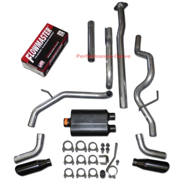 09-14 Ford F150 4.6 5.0 5.4 Catback doble escape salida lateral - Flowmaster Super 40 Foto 1 de 2