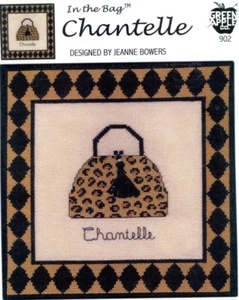 BORSA CHANTELLE modello punto croce nella borsa Jeanne Bowers 2004 verde mela - Foto 1 di 1