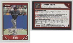 2007 Bowman Chrome Refractor Stephen Drew #5