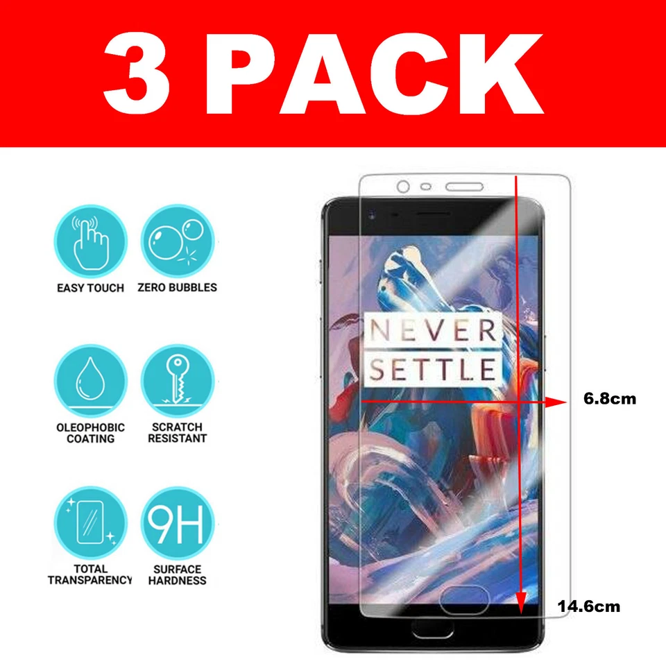 OnePlus 3 / 3T Anti-blue Light Tempered Glass Screen Protector - CRYSTAL CLEAR - Image 1 of 4