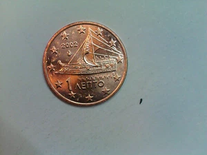 1 cent 2002 Grecja Moneta obiegowa z oryginalnych rolek (box5/129) - Zdjęcie 1 z 1