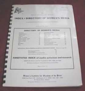1980 MEDIENBERICHT AN FRAUEN: INDEX/VERZEICHNIS DER FRAUENMEDIEN: SCHWER ZU FINDEN!! - Bild 1 von 6