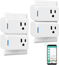 4pack Smart Plug Wireless Mini Outlet with Schedule,Remote Control Your... 