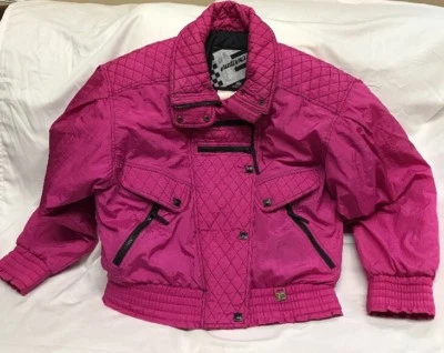 Chaqueta de esquí de invierno rosa vintage años 80 90 Europa by Helly Hansen para mujer talla 12 Foto 1 de 4